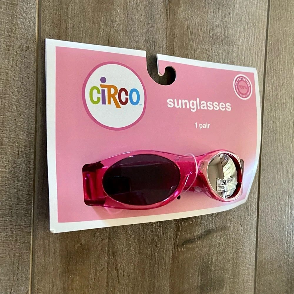 Circo Baby Toddler Sunglasses in Pink w/Flexible Adjustable Band UV Protecting